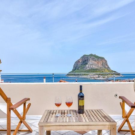 Monemvasia Modern Flat With Panoramic Sea View Buitenkant foto