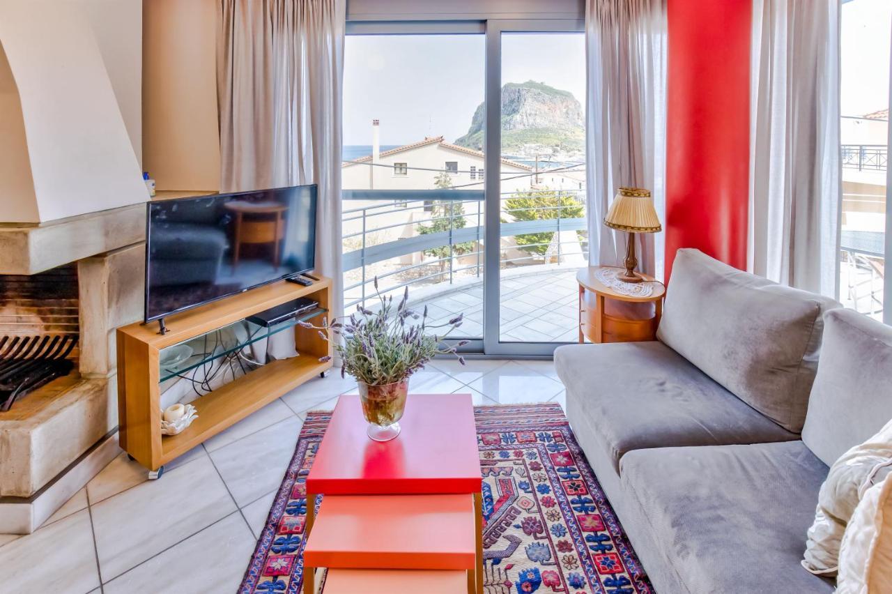 Monemvasia Modern Flat With Panoramic Sea View Buitenkant foto