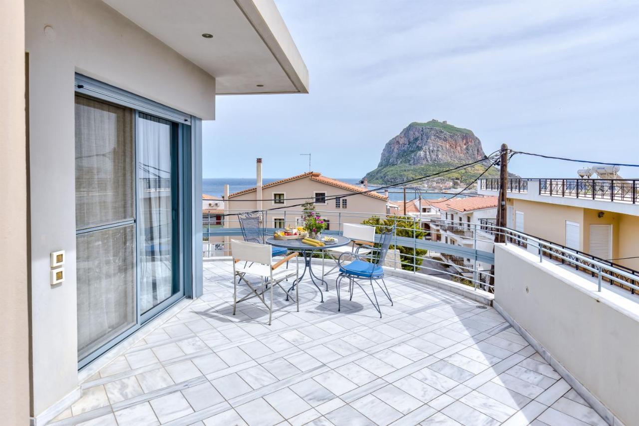 Monemvasia Modern Flat With Panoramic Sea View Buitenkant foto